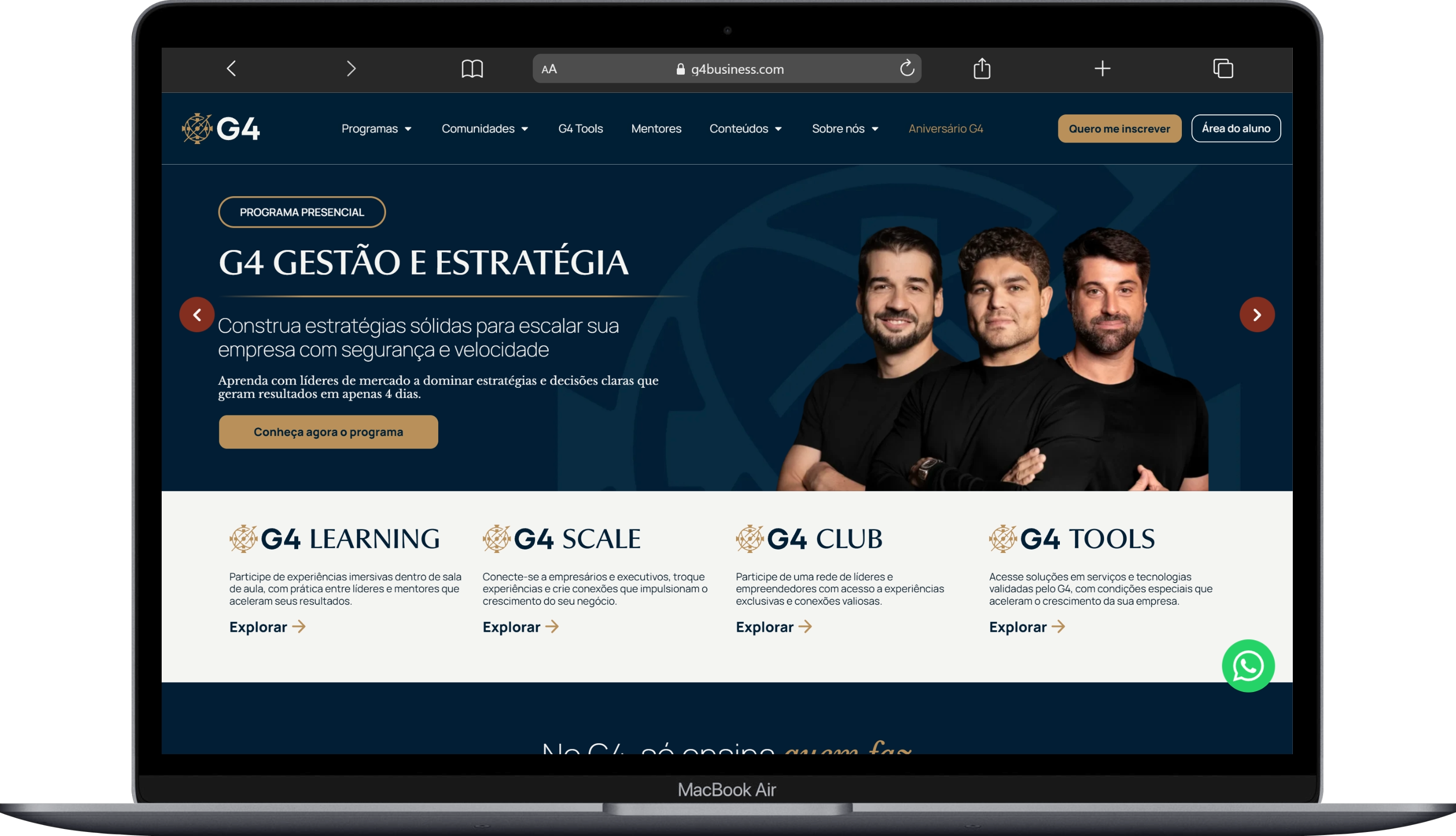 G4 Educação — Site desenvolvido pela Falcotec